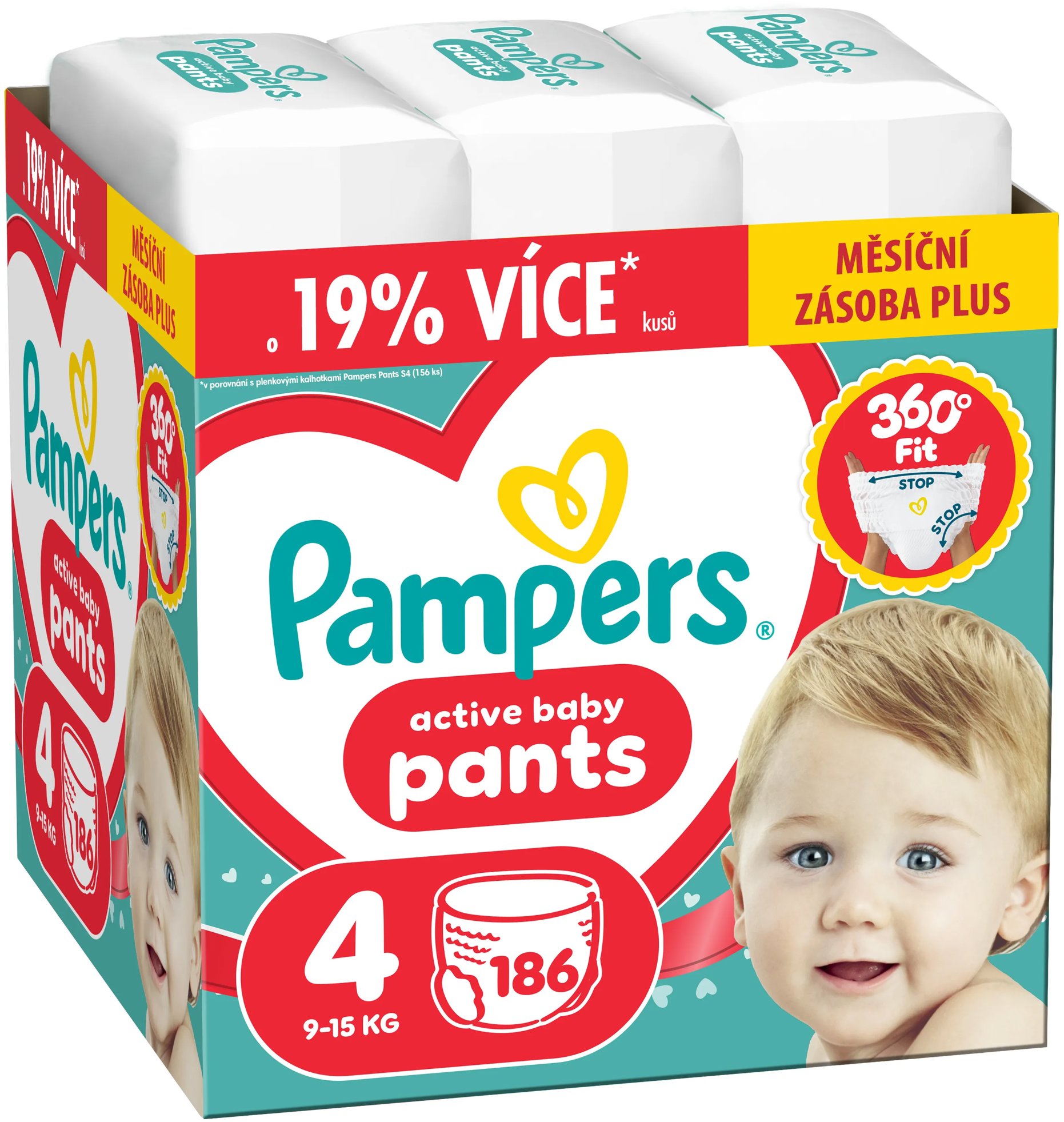 PAMPERS Pants veľ. 4 (186 ks)