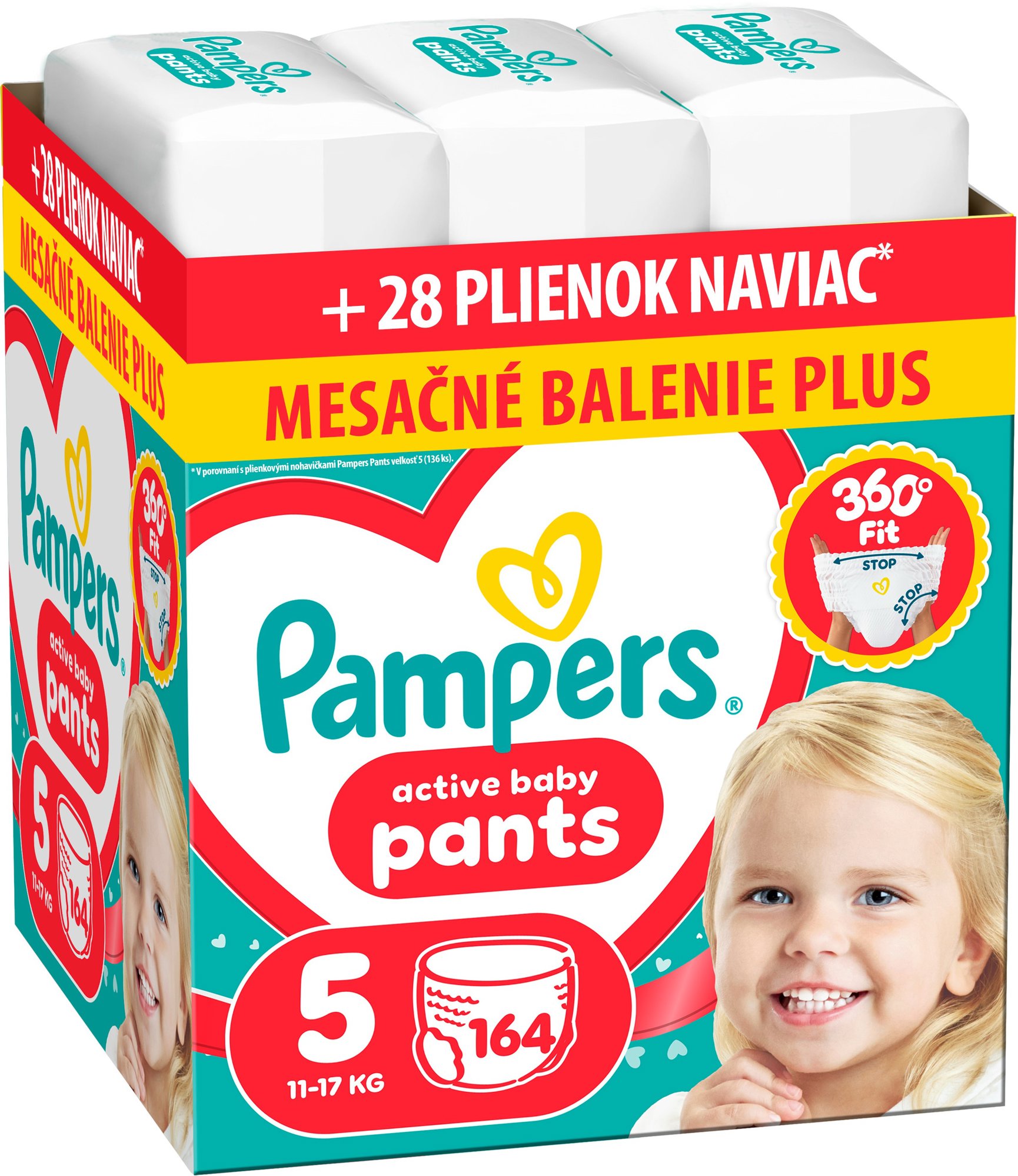 PAMPERS Pants veľ. 5 (164 ks)