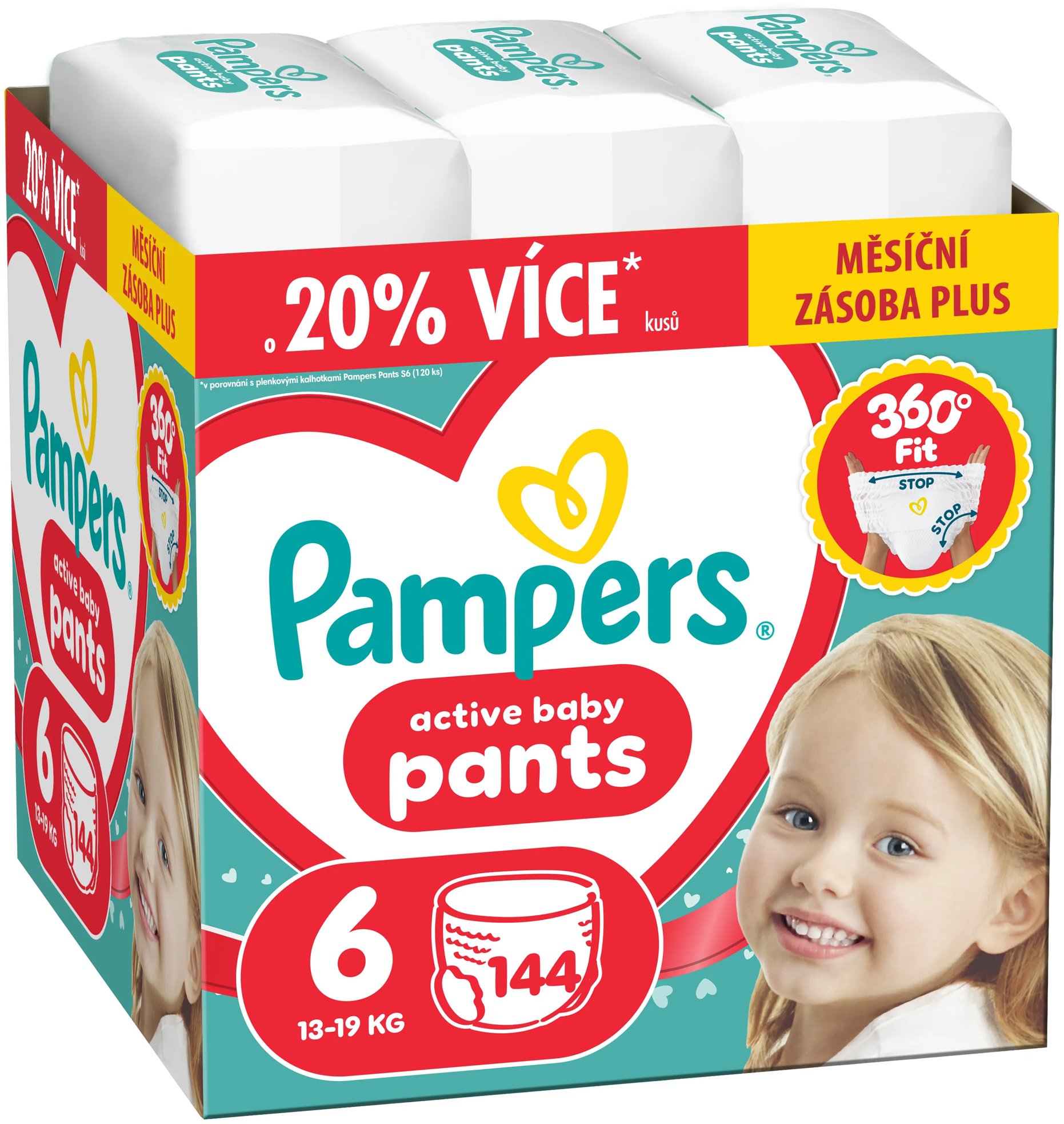 PAMPERS Pants veľ. 6 (144 ks)