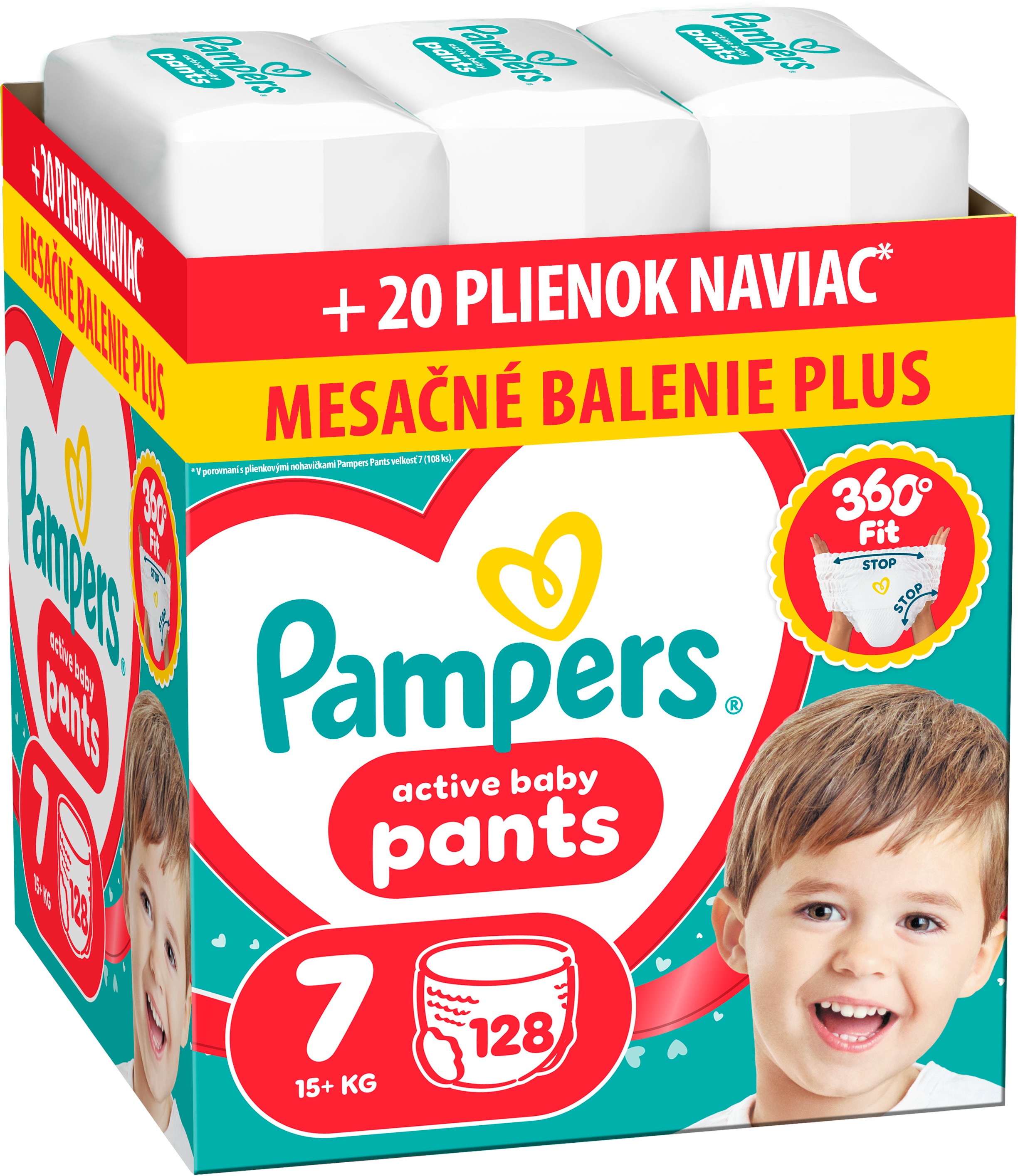 PAMPERS Pants veľ. 7 (128 ks)