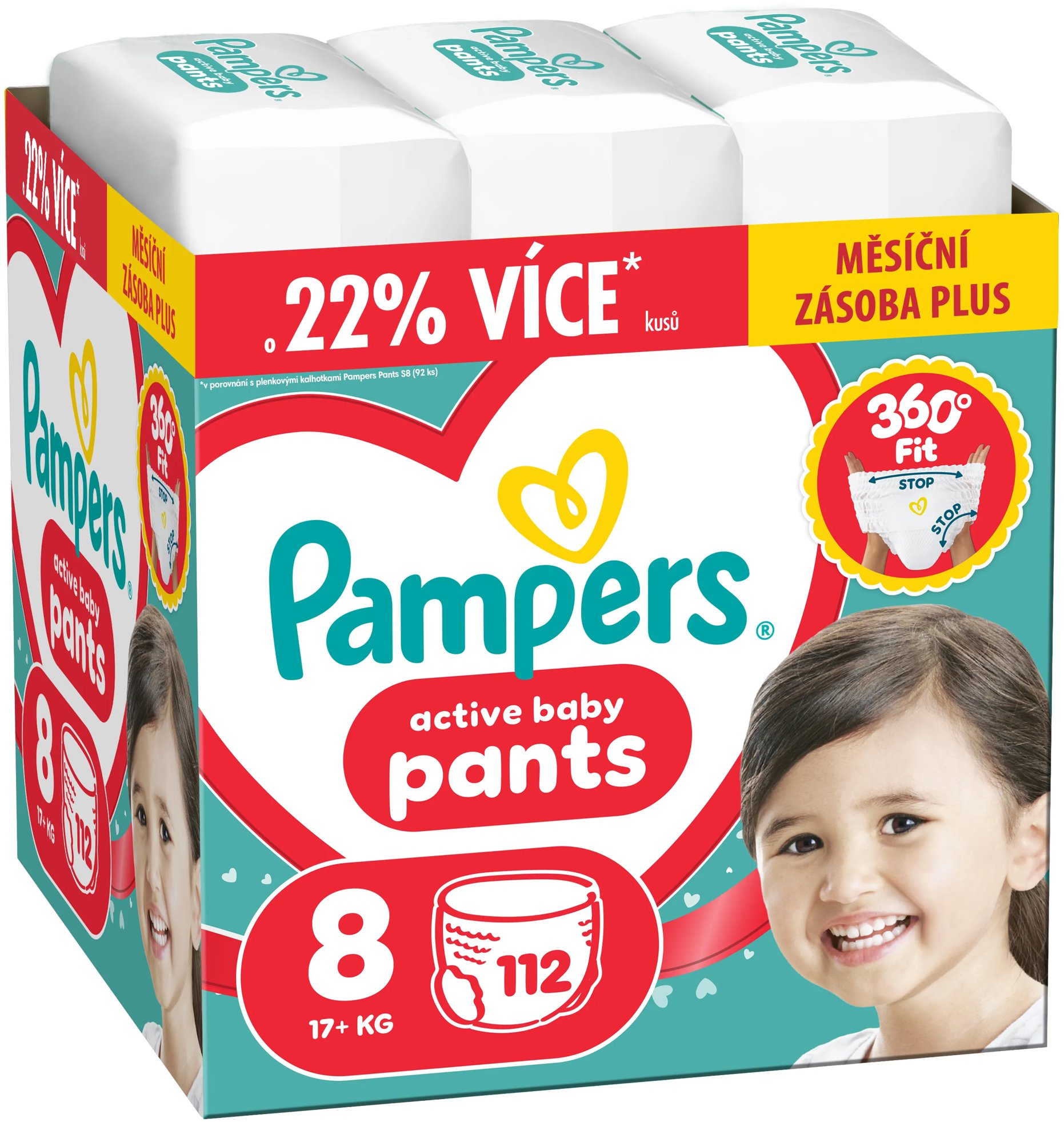 PAMPERS Pants veľ. 8 (112 ks)