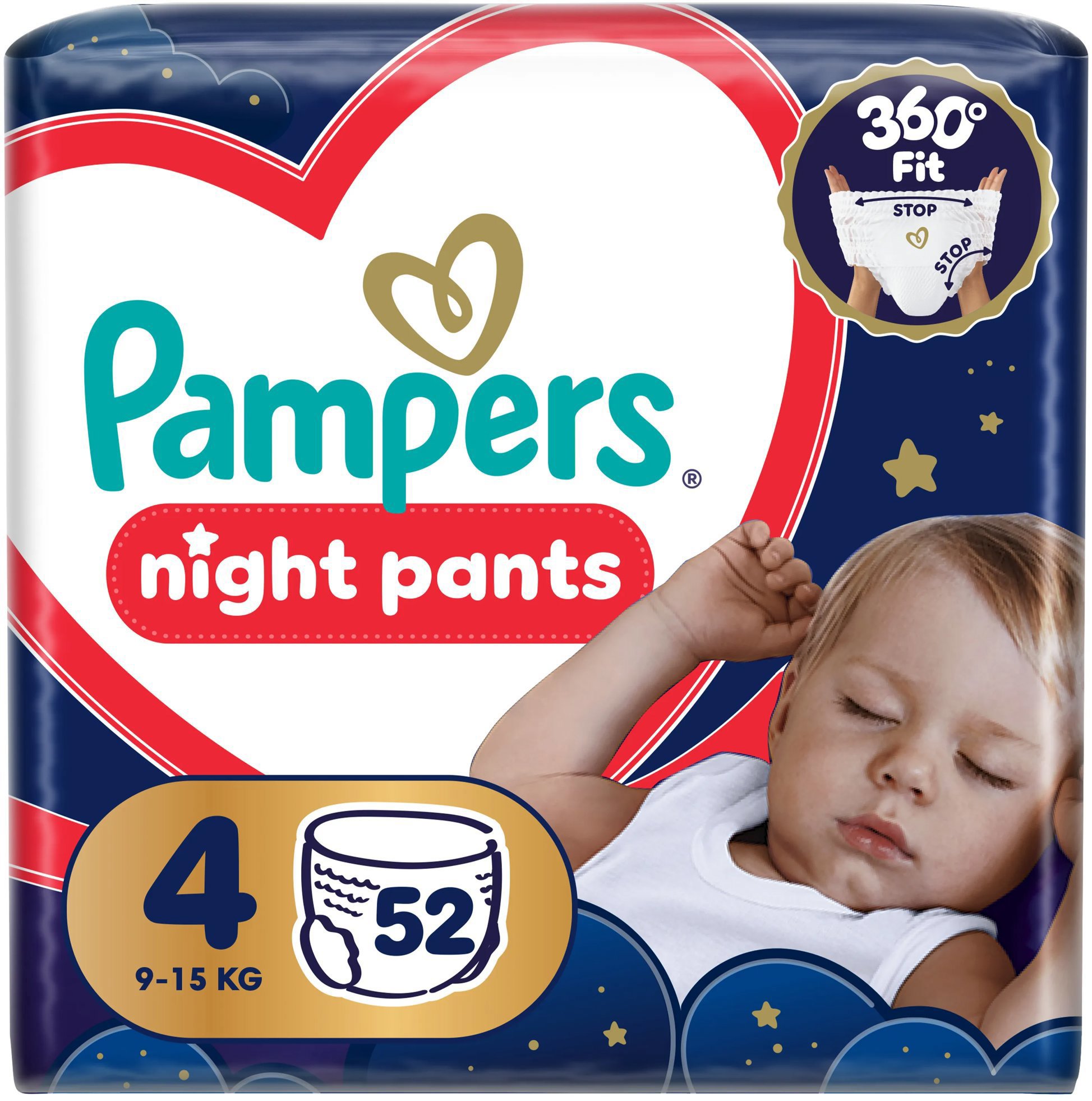 PAMPERS Pants Night veľ. 4 (52 ks)