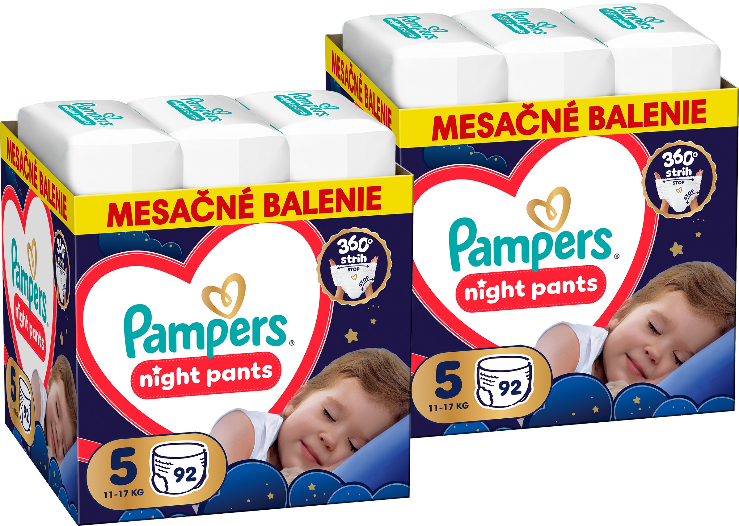 PAMPERS Pants Night veľ. 5 (184 ks)