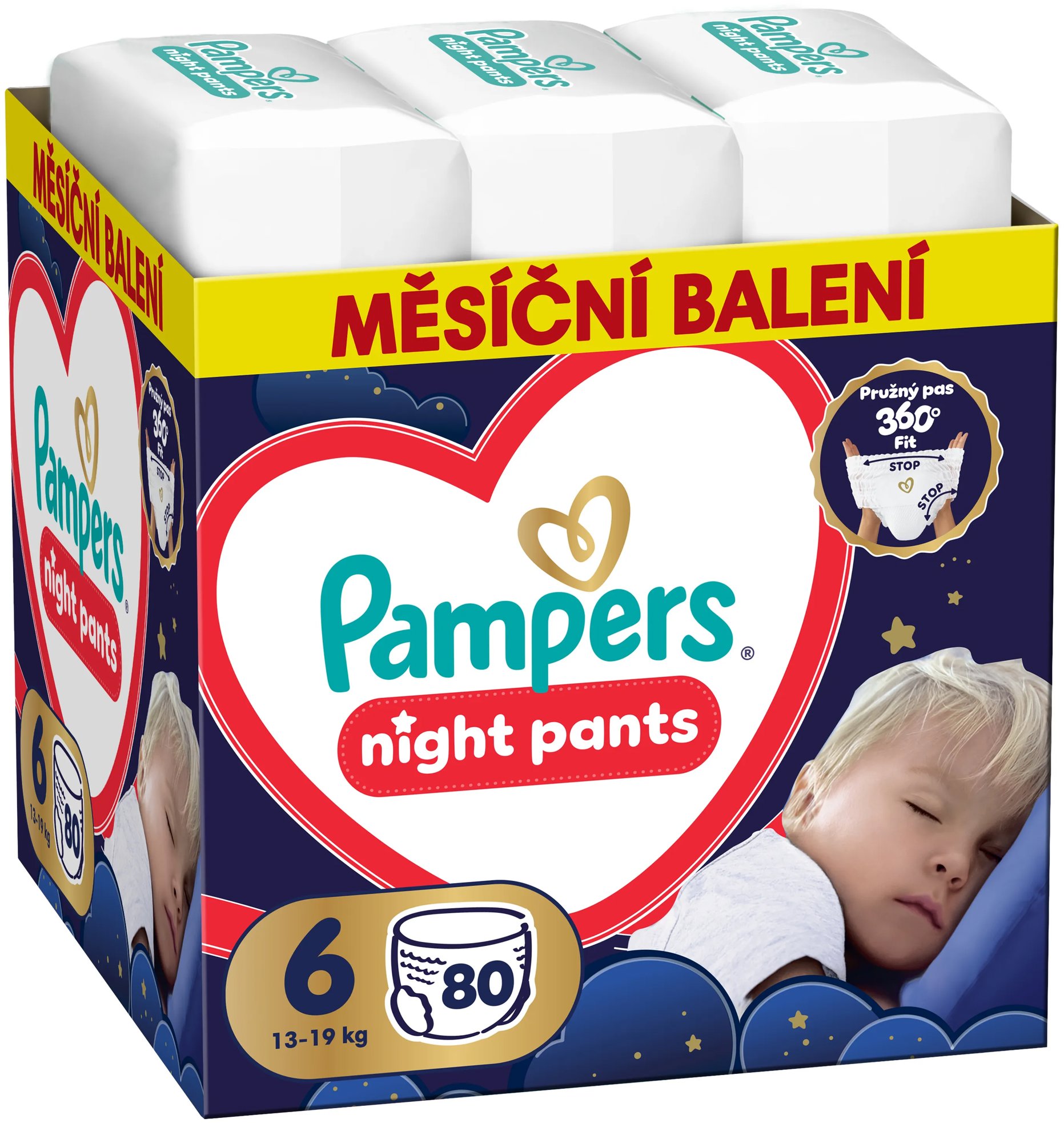 PAMPERS Pants Night veľ. 6 (80 ks)