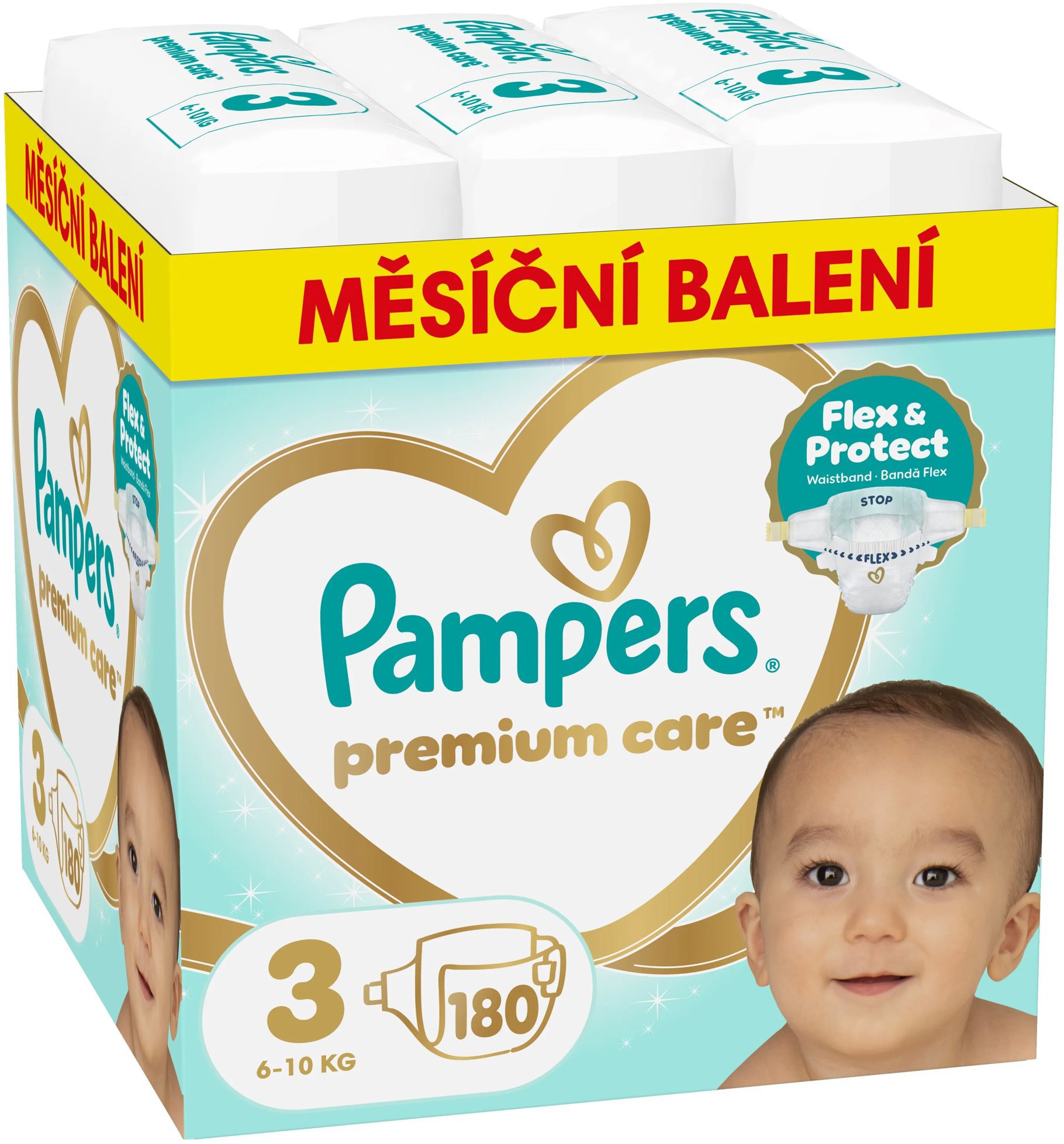 PAMPERS Premium Care veľ. 3 (180 ks)