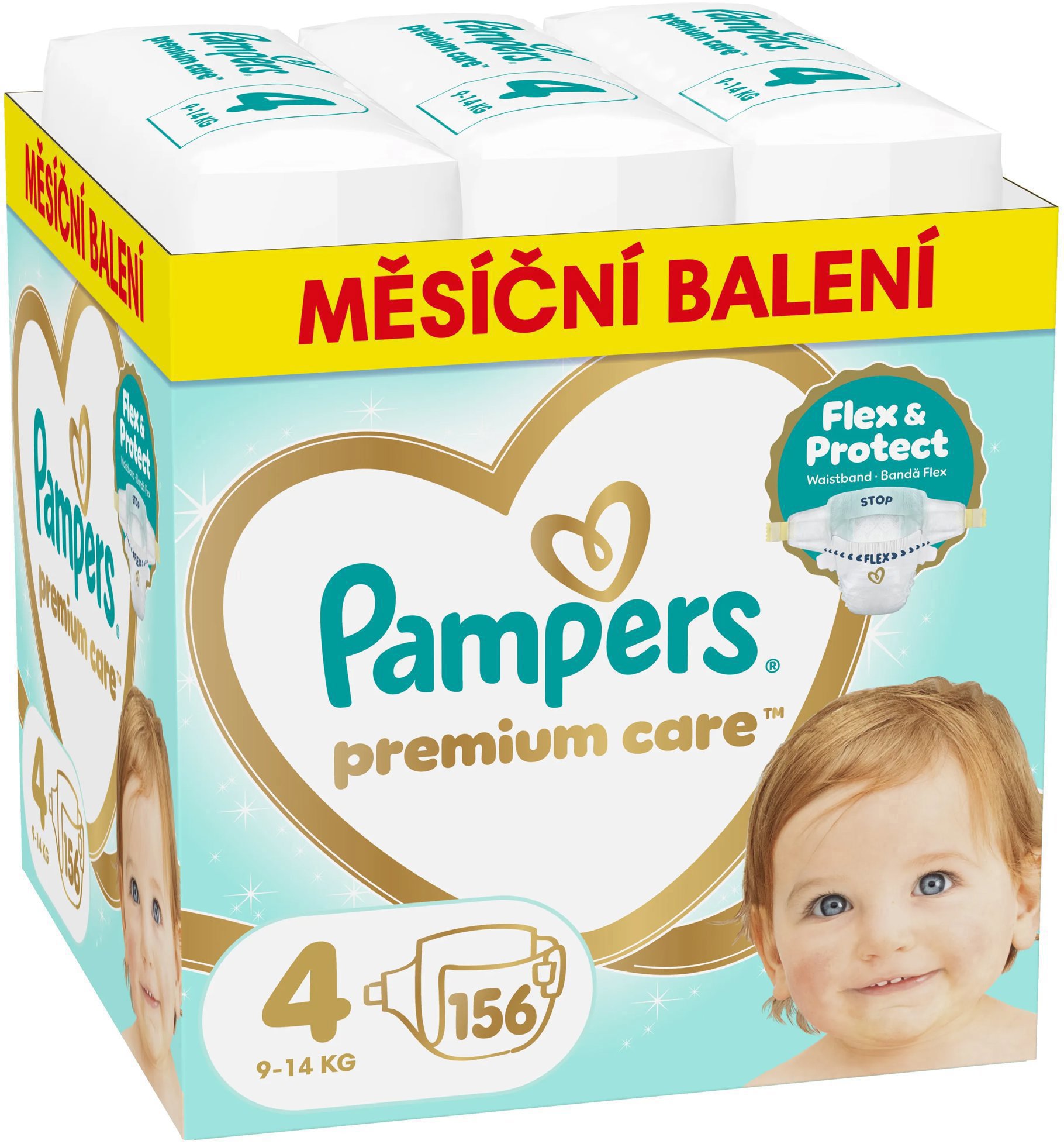 PAMPERS Premium Care veľ. 4 (156 ks)