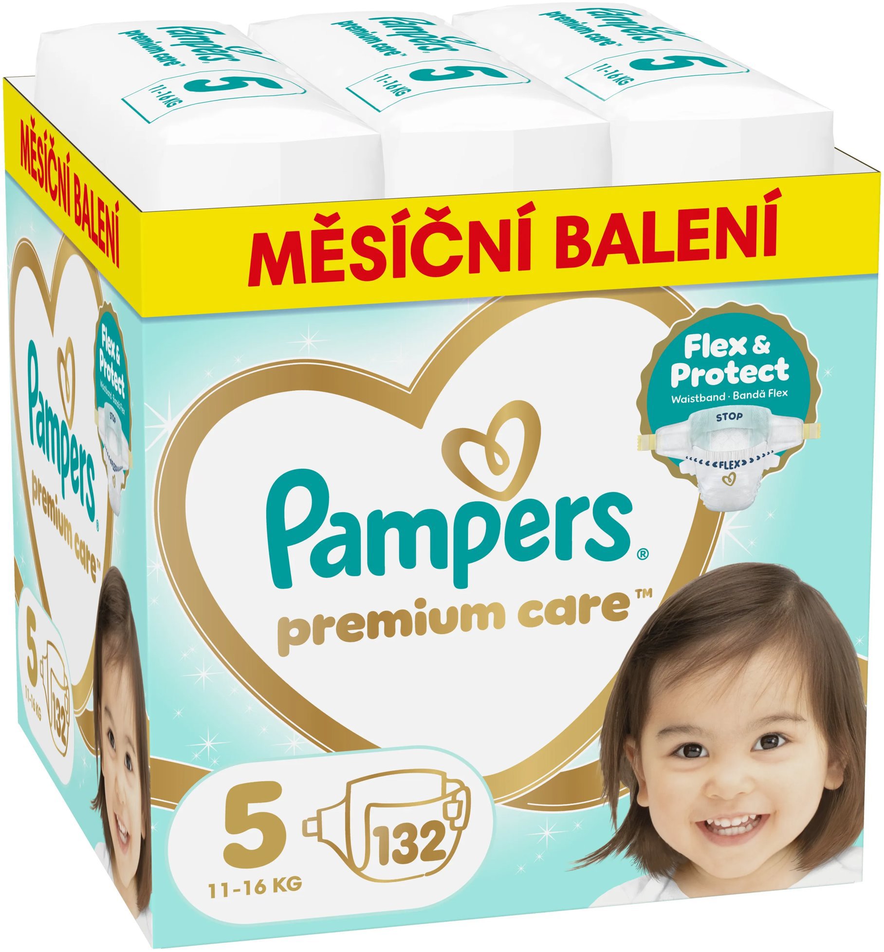 PAMPERS Premium Care veľ. 5 (132 ks)