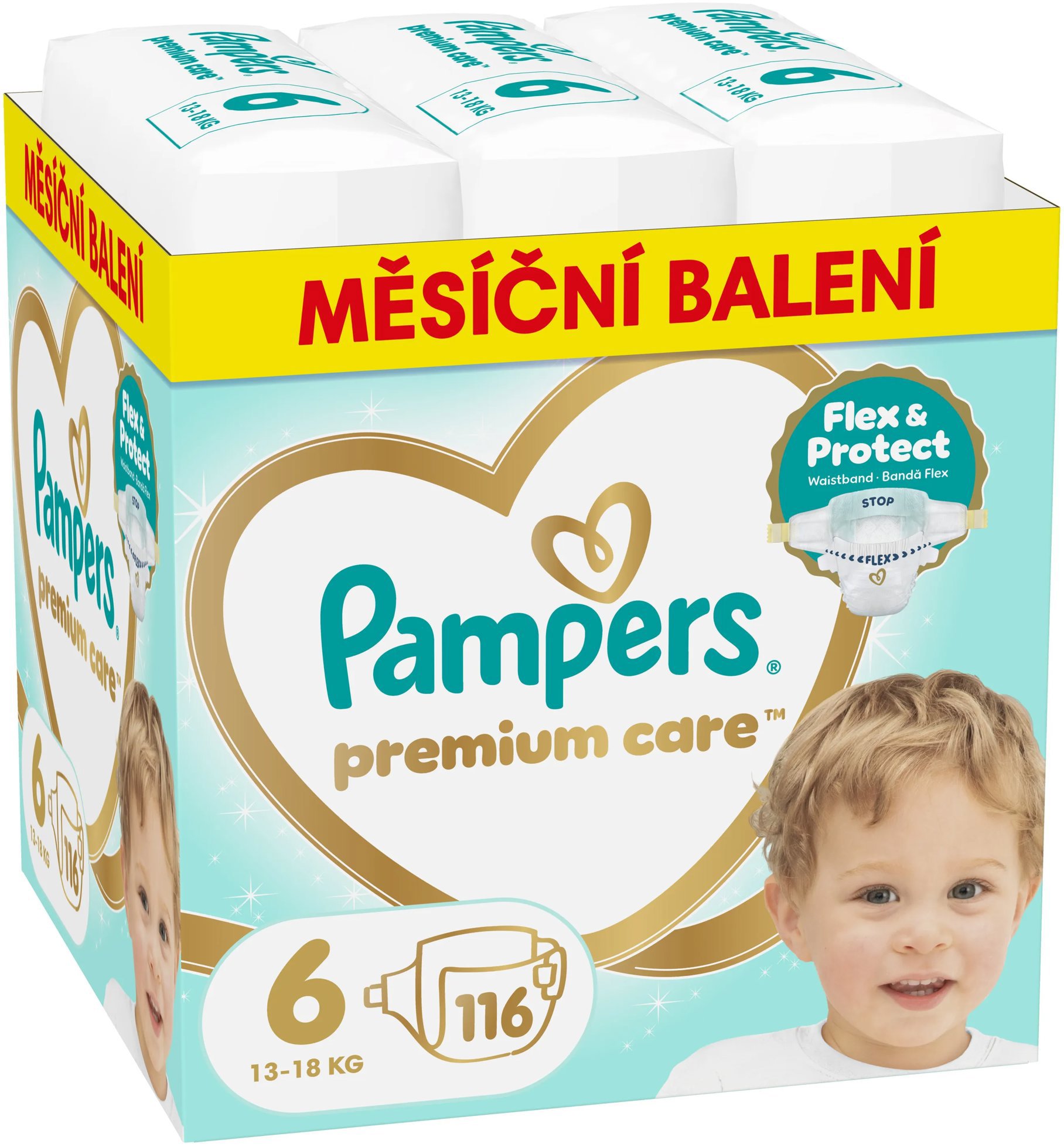 PAMPERS Premium Care veľ. 6 (116 ks)