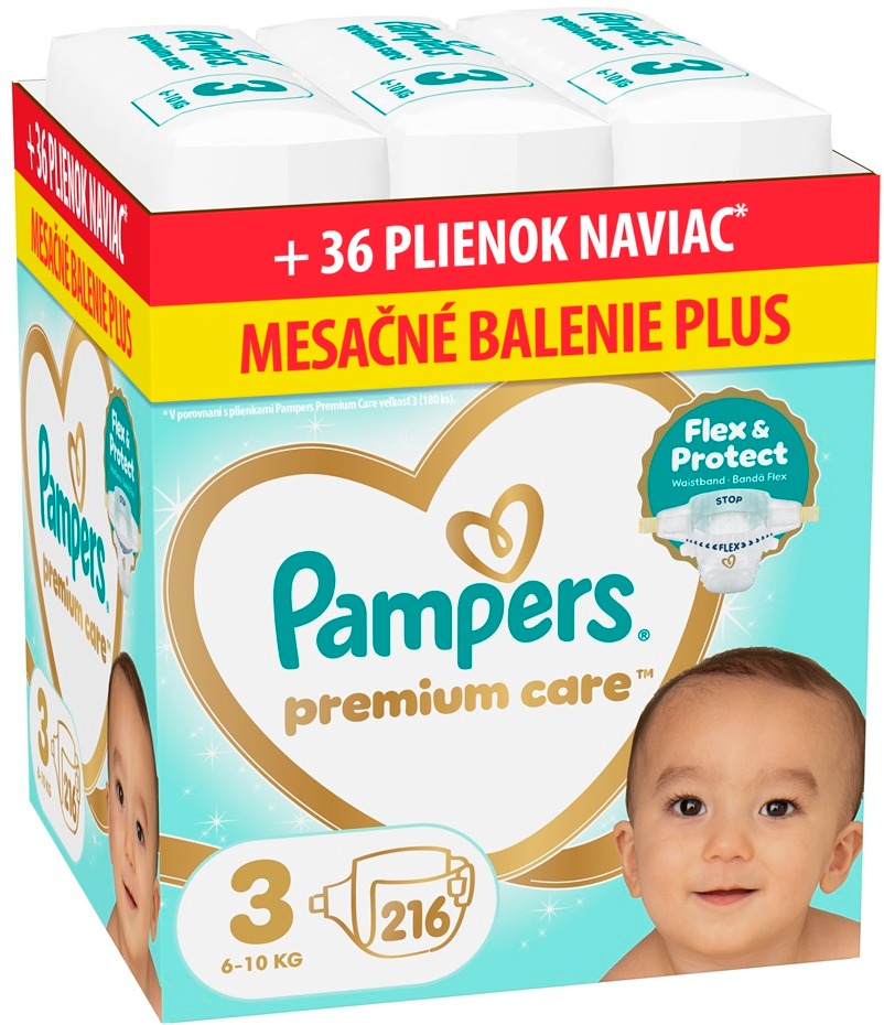 PAMPERS Premium Care veľ. 4 (188 ks)