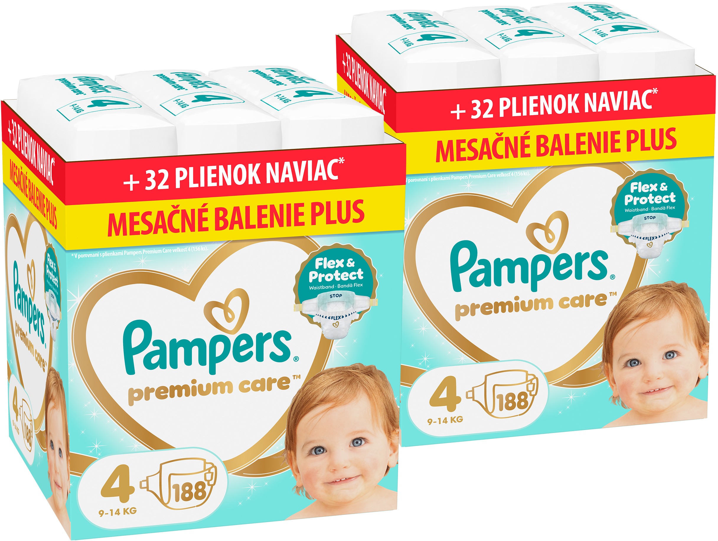 PAMPERS Premium Care vel. 4 (376 ks)