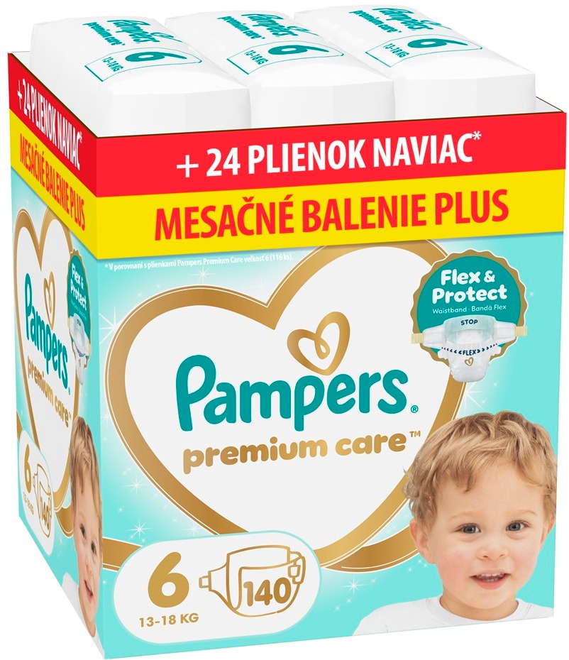 PAMPERS Premium Care veľ. 6 (140 ks)