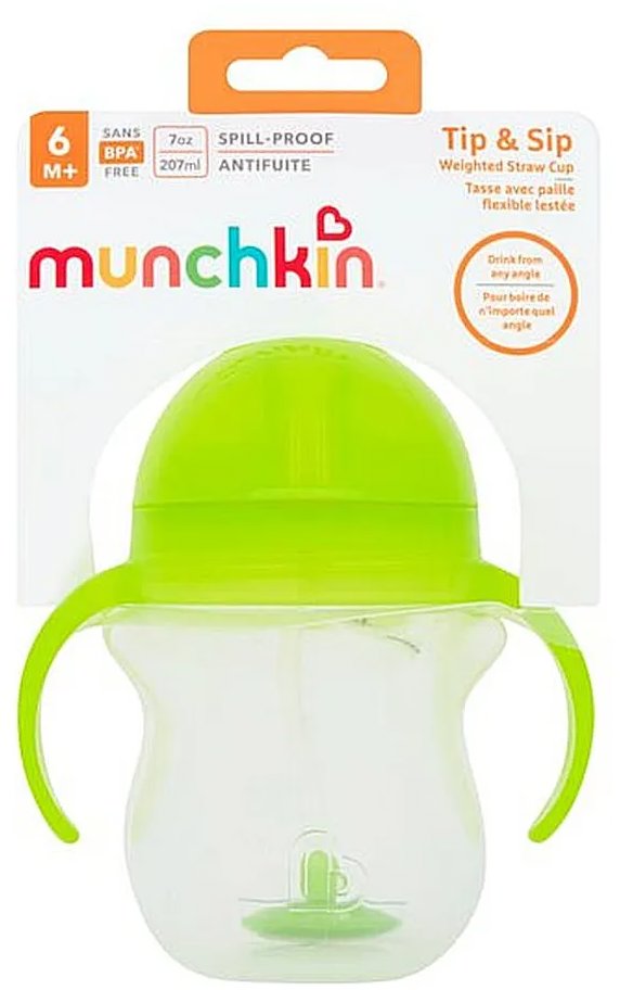 Munchkin Click Lock™ Tip & Sip hrnček, 207 ml, 6m+, zelený