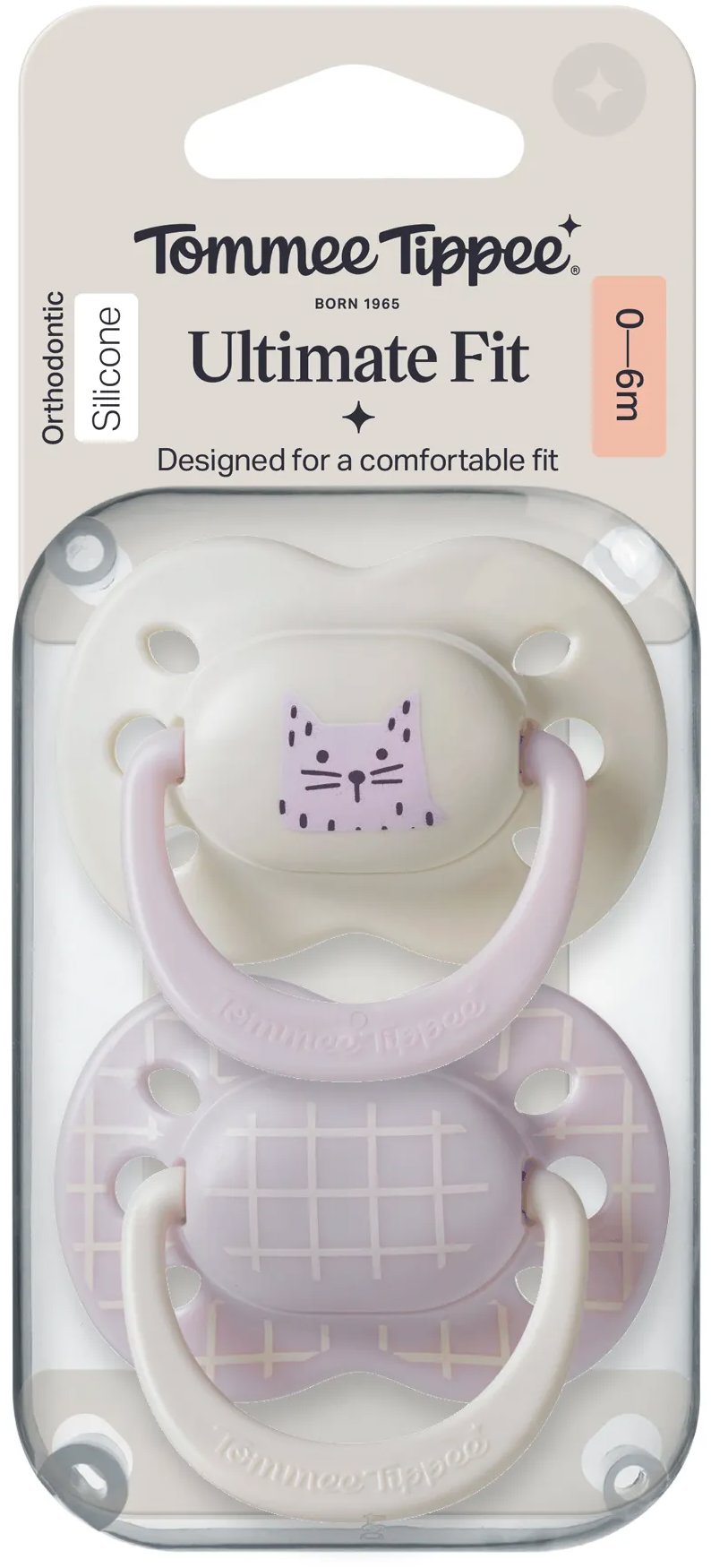 Tommee Tippee Ultimate Fit Deco Girl, 0 – 6 m, 2 ks