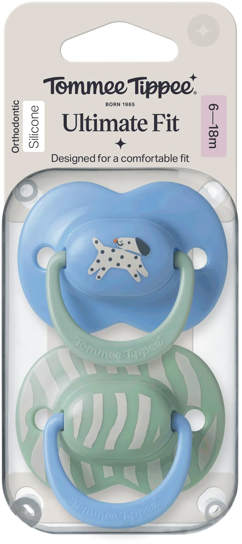 Tommee Tippee Ultimate Fit Deco Boy, 6 – 18 m, 2 ks