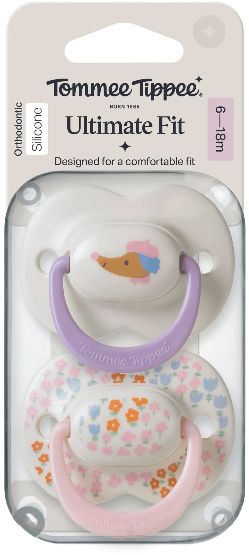 Tommee Tippee Ultimate Fit Deco Girl, 6 – 18 m, 2 ks