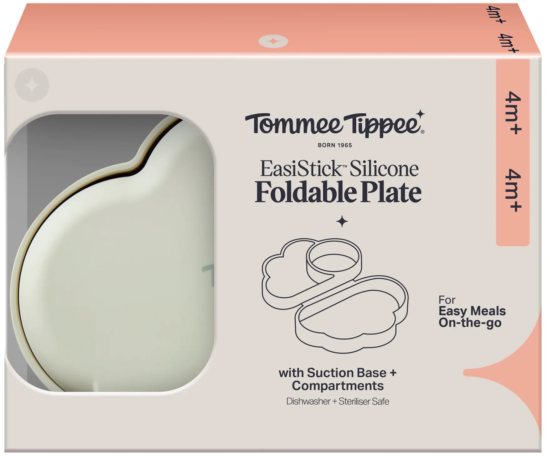 Tommee Tippee silikónová desiatová krabička, zelená