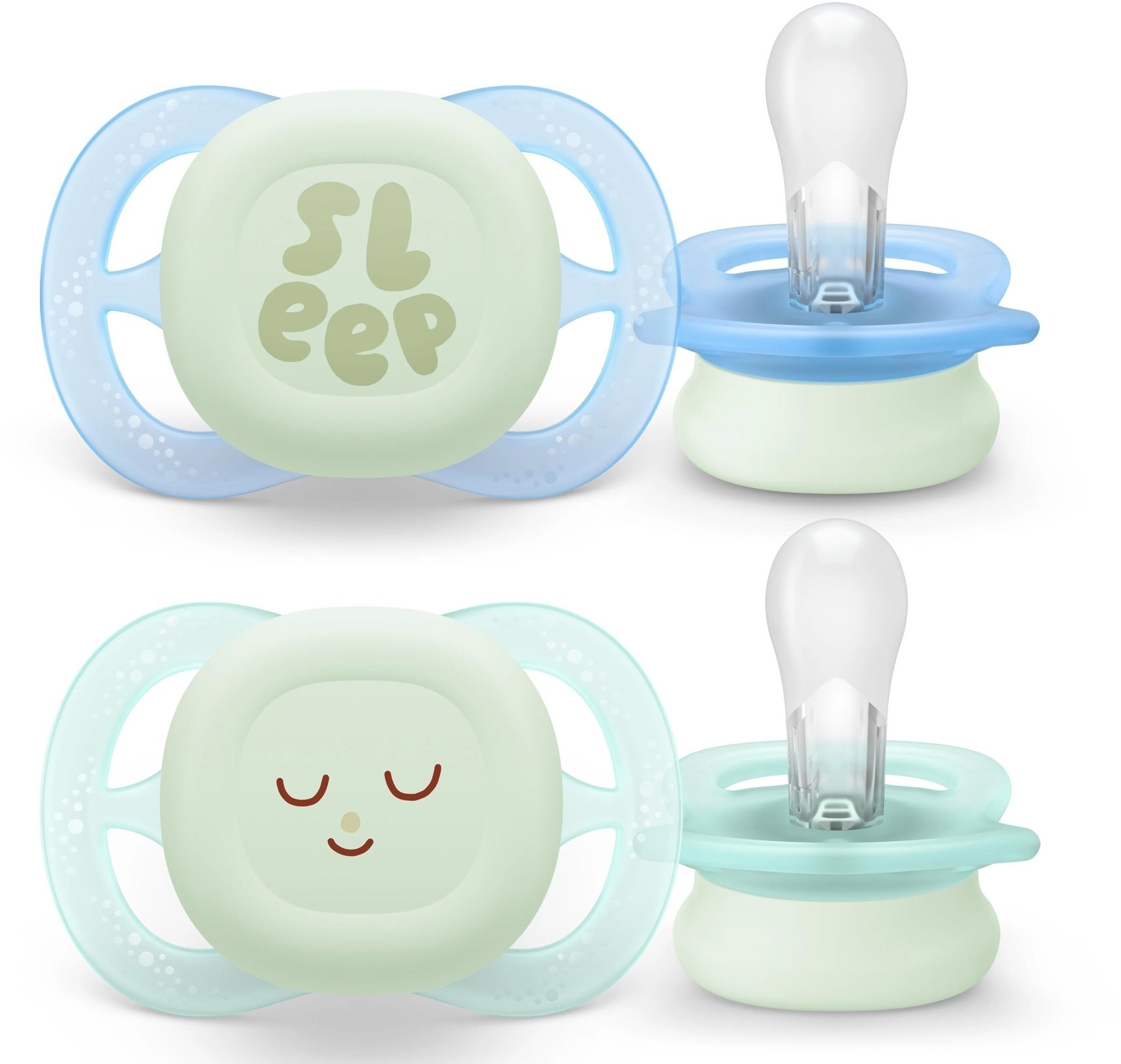 Philips AVENT SCF075/18 Ultrastart 0 – 2m, nočný chlapec, 2 ks