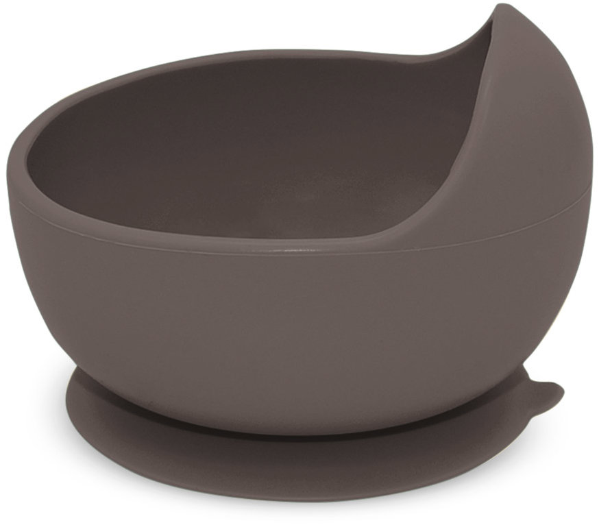 PETITE&MARS Miska silikonová s přísavkou Take&Match Bitter Cocoa 6 m+