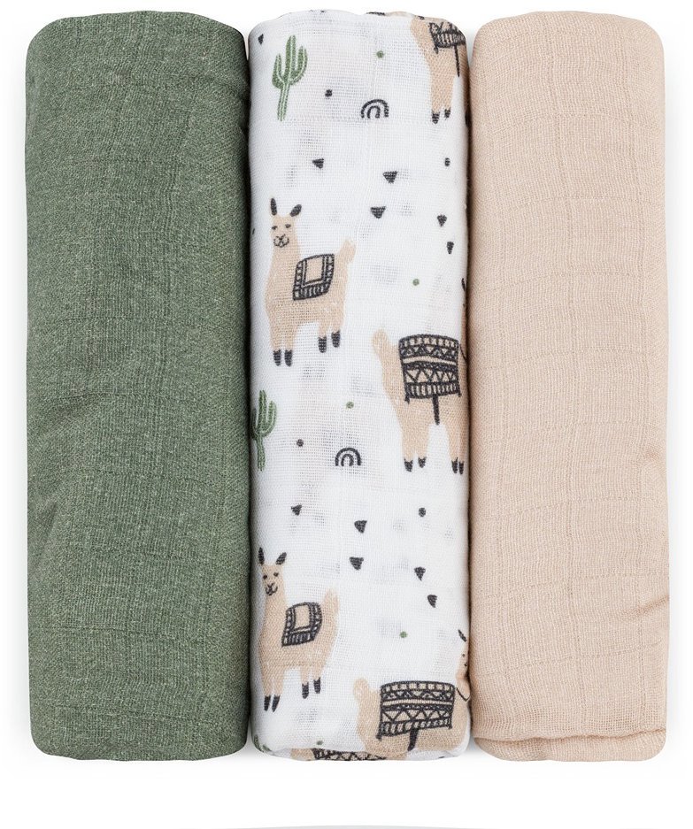PETITE & MARS Moussy Llama Vibes 68 × 68 cm, 3 ks