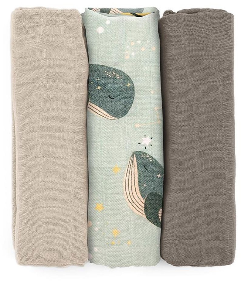 PETITE & MARS Moussy Whale Song 68 × 68 cm, 3 ks