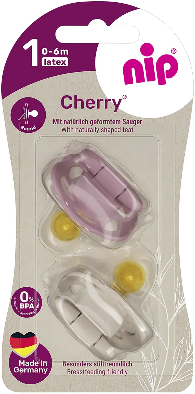NIP Cherry Red/Brown, 0 – 6 m, 2 ks