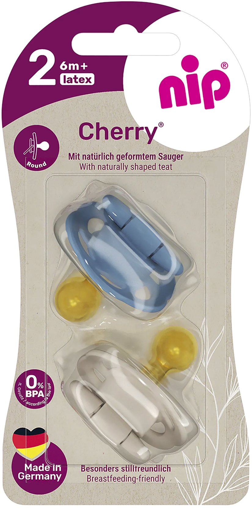 NIP Cherry Brown/Brown, 6 m+, 2 ks
