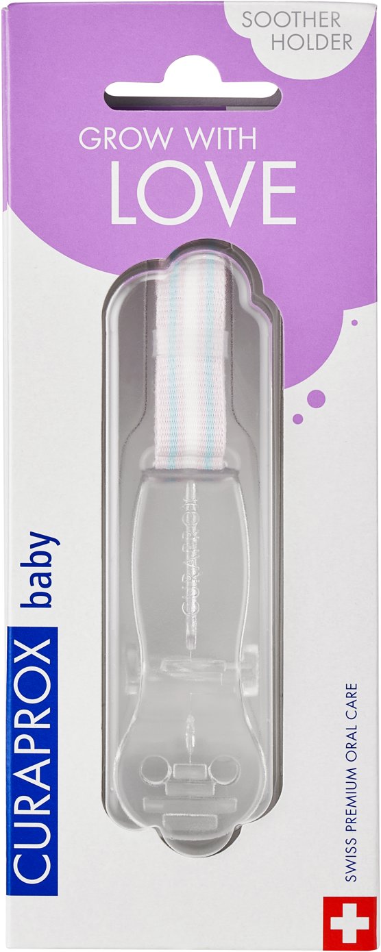 CURAPROX Baby, držiak na cumlík, transparentný, 1 ks