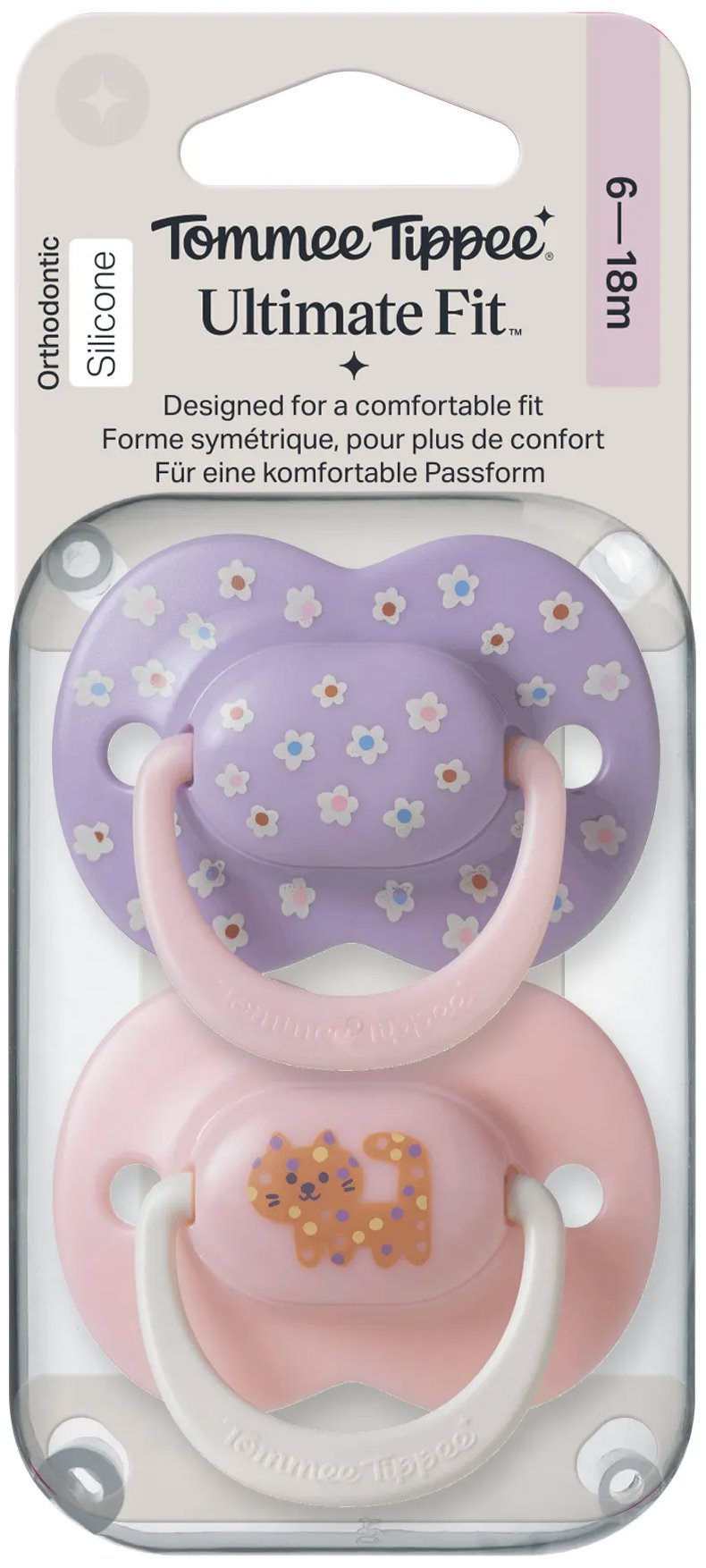 Tommee Tippee Ultimate Fit Girl, 6-18 m, 2 ks