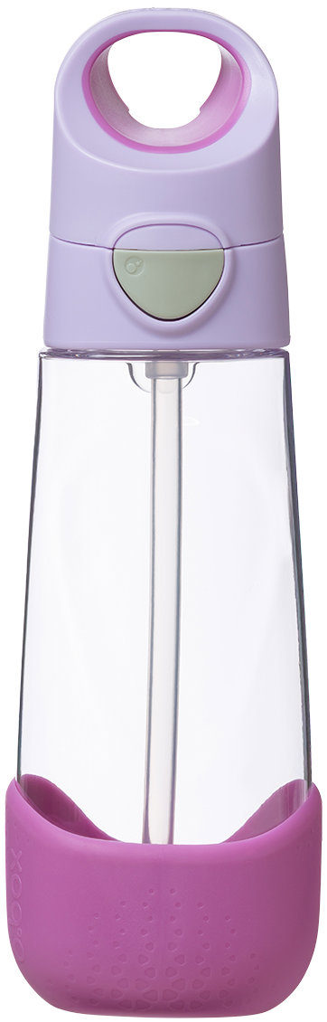 b.box Fľaša na pitie so slamkou 600 ml sugar plum