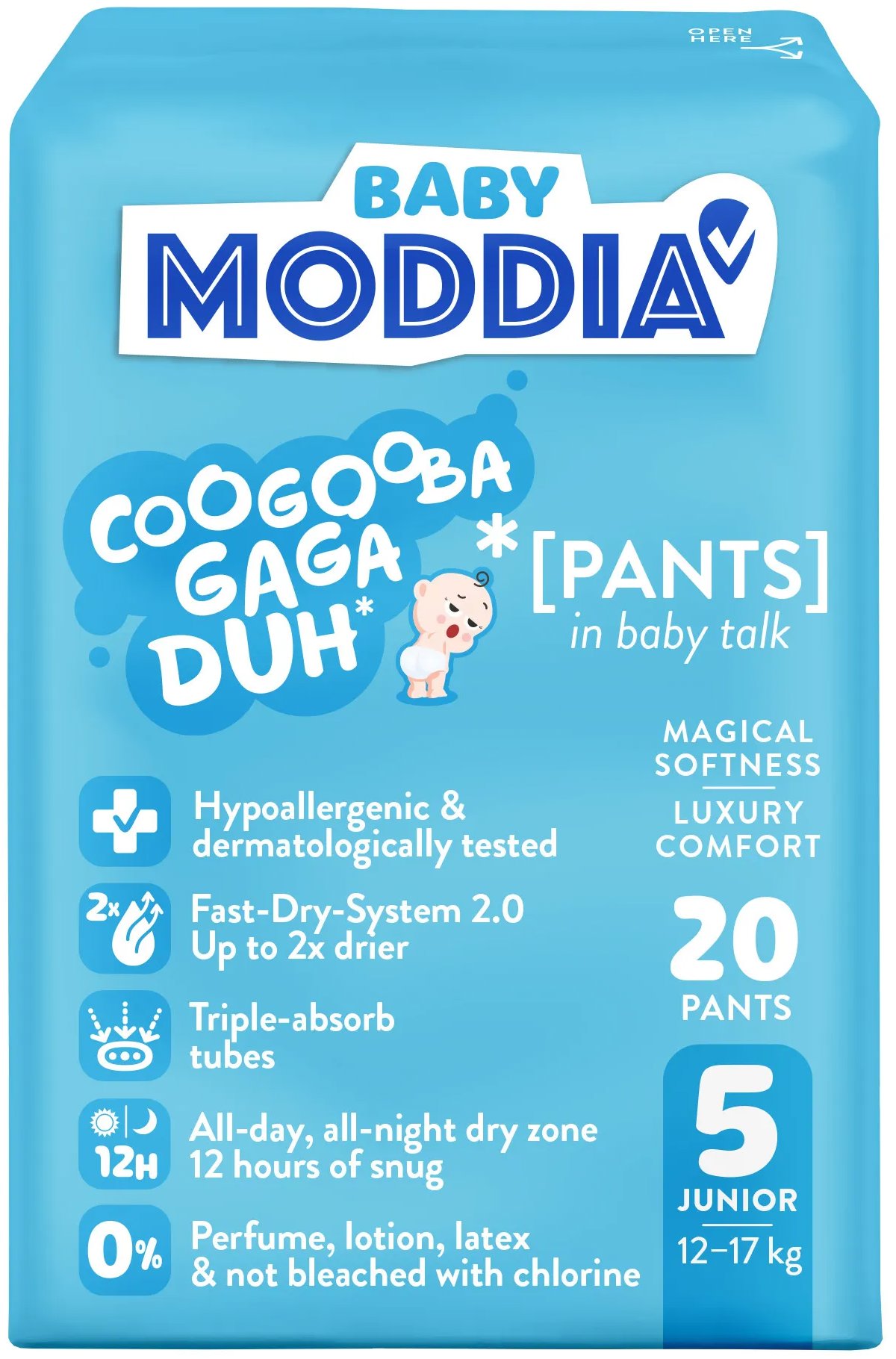 Moddia BABY Pants Junior veľ. 5 (20 ks)