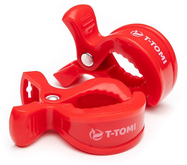 T-TOMI klips 2 ks, Red
