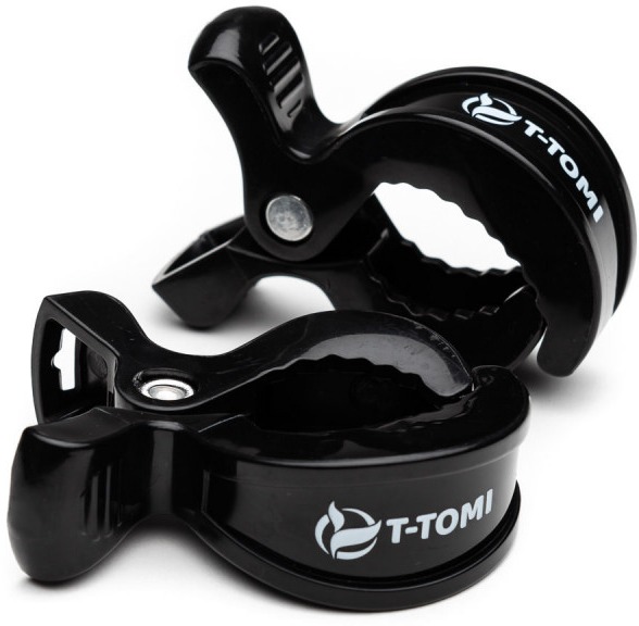 T-TOMI klips 2 ks, Black