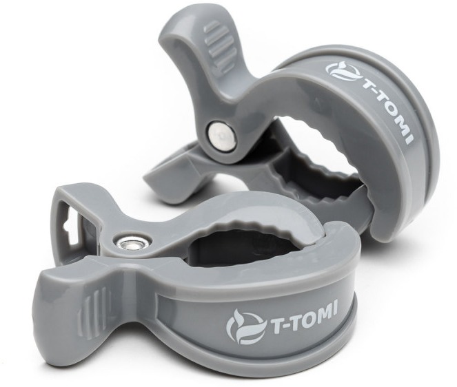 T-TOMI klips 2 ks, Grey