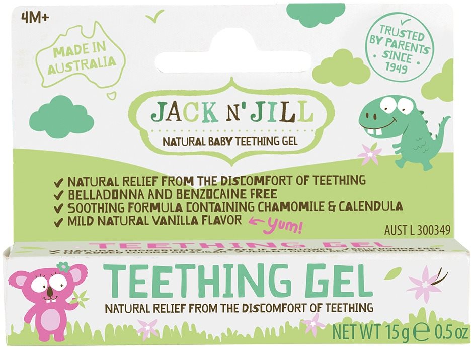 Jack N´Jill gél na prerezávanie prvých zúbkov pre deti od 4 mes, 15 g