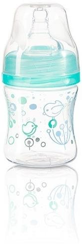 BabyOno Antikoliková fľaša so širokým hrdlom zelená, 120 ml
