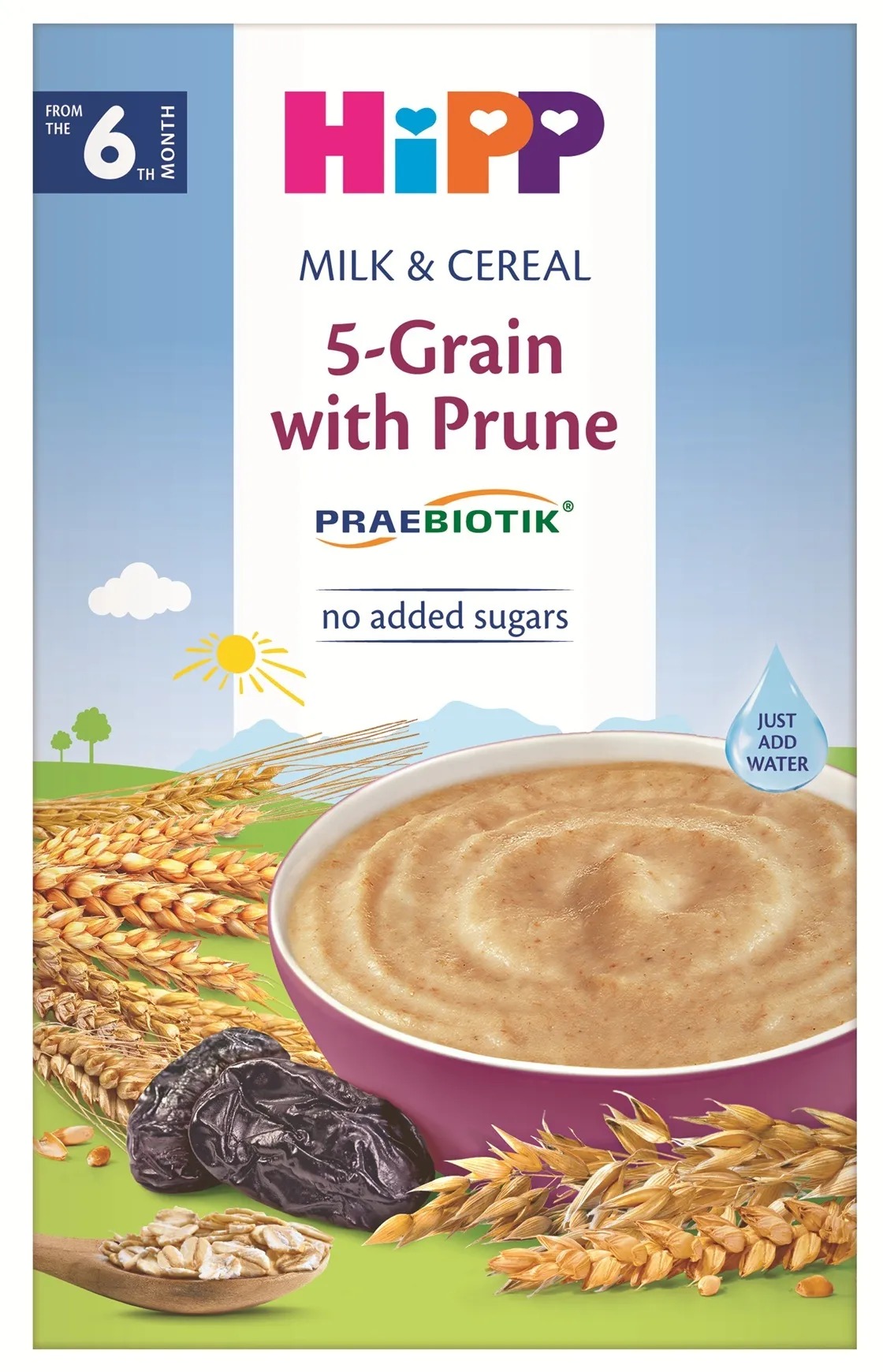 HiPP PRAEBIOTIK Mliečna kaša viaczrnná so slivkami 250 g
