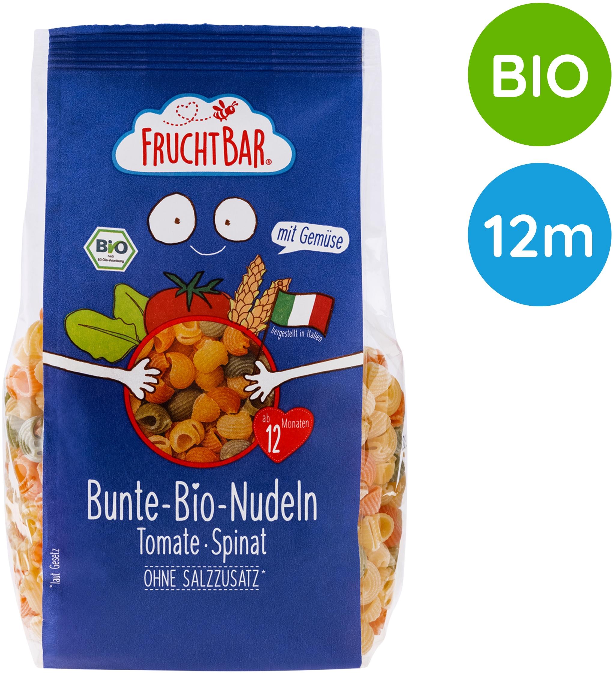 FruchtBar BIO cestoviny s príchuťou paradajok a špenátu 300 g