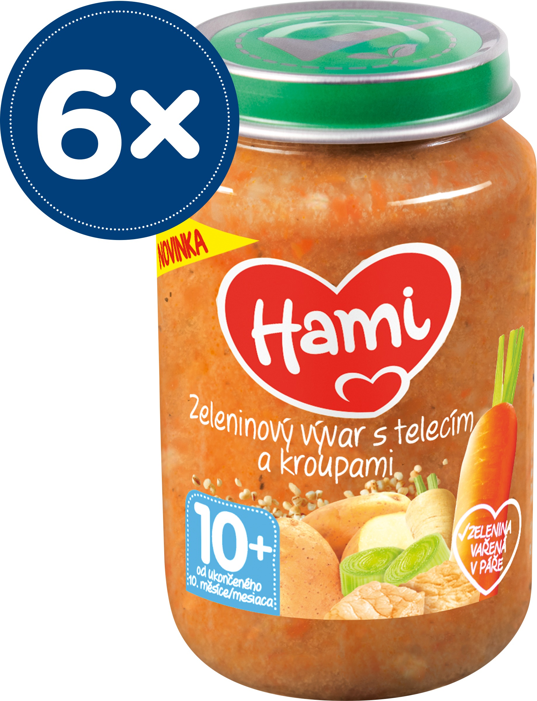 Hami Zeleninový vývar s teľacím a krúpami 6× 200 g