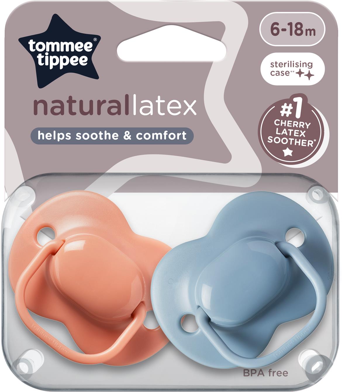Tommee Tippee Cherry Latex 6 – 18 m, 2 ks