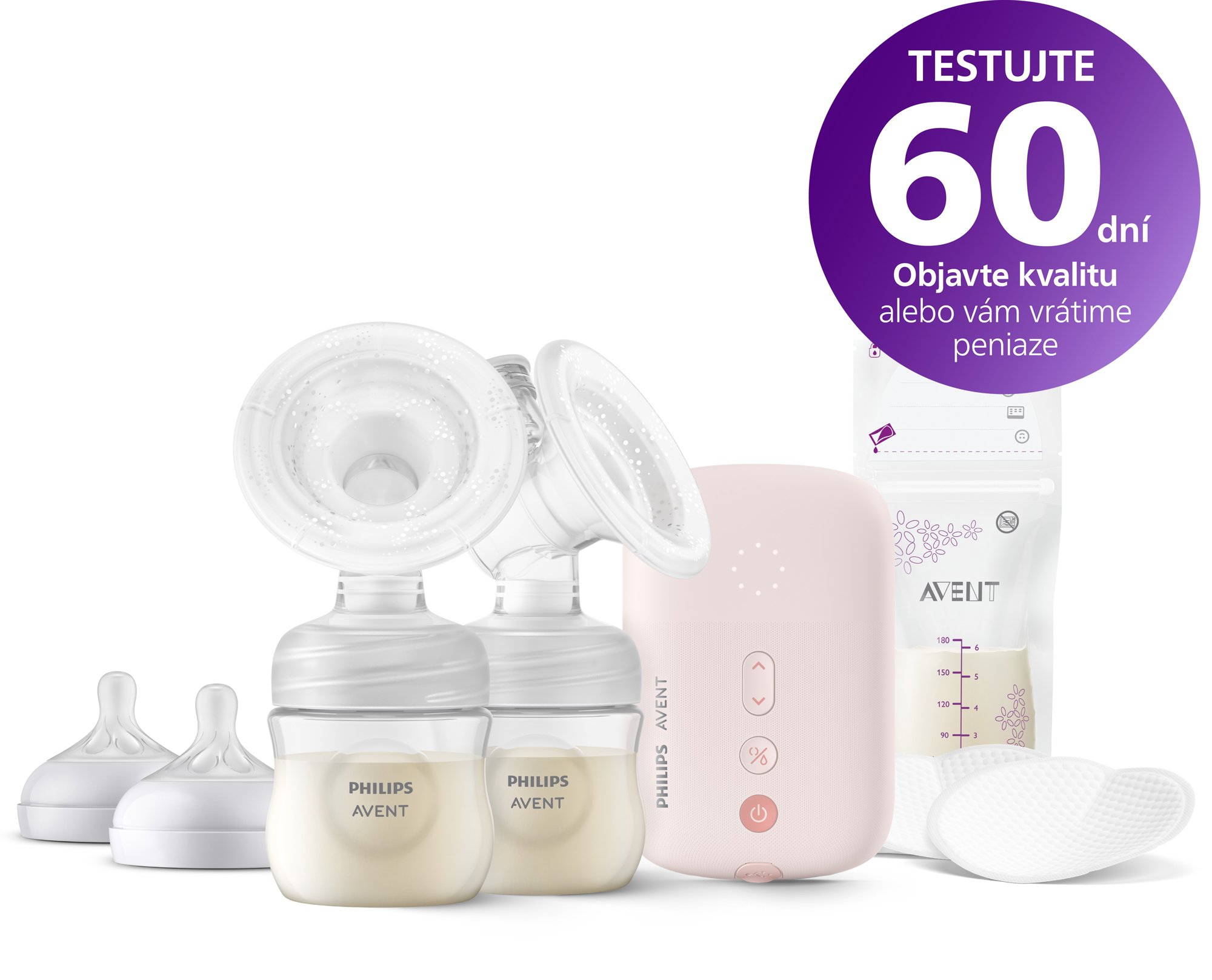 Philips AVENT SCF397/31 Dvojitá elektrická odsávačka materského mlieka