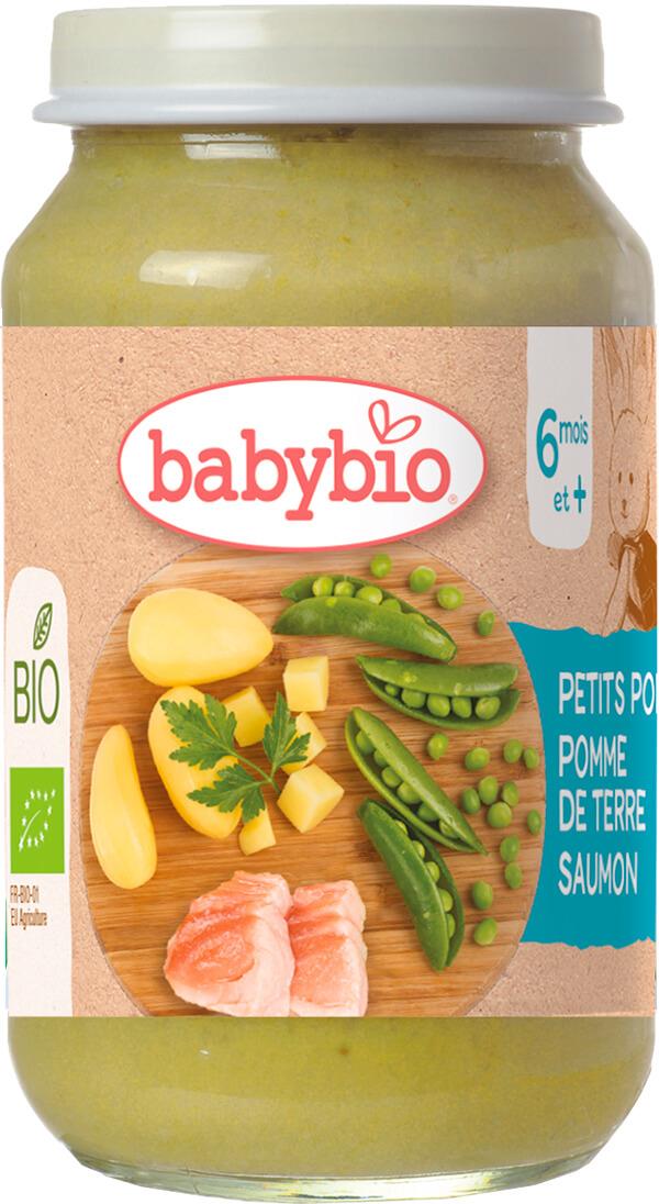 BABYBIO BIO hrášok a zemiaky s lososom 200 g