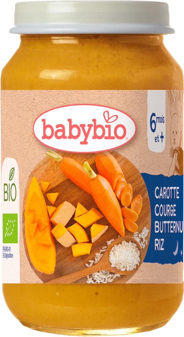 BABYBIO BIO mrkva tekvica a ryža 200 g