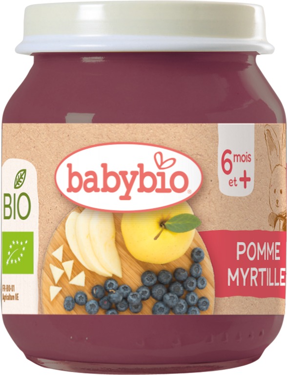 BABYBIO BIO jablko a čučoriedky 130 g