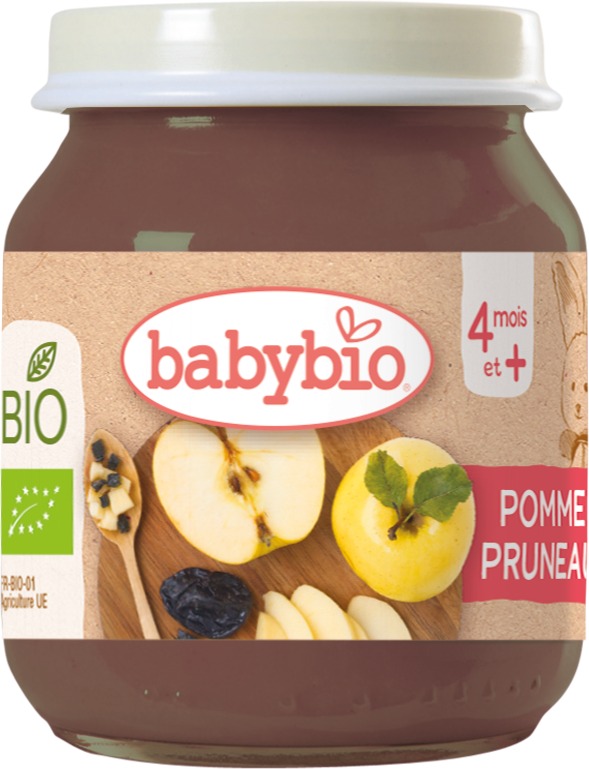 BABYBIO BIO jablko a sušené slivky 130 g