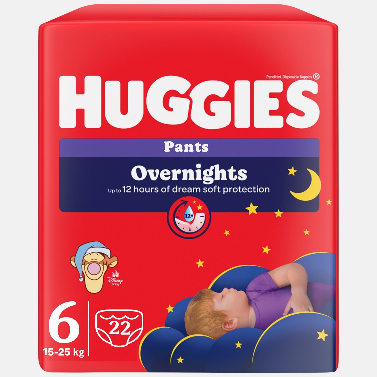 HUGGIES Overnights Pants veľkosť 6 (22 ks)