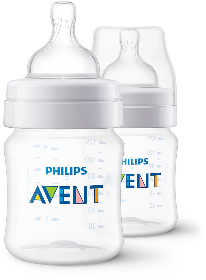 Philips AVENT SCY100/02 Fľaša Anti-colic, 125 ml, 0m+, 2 ks