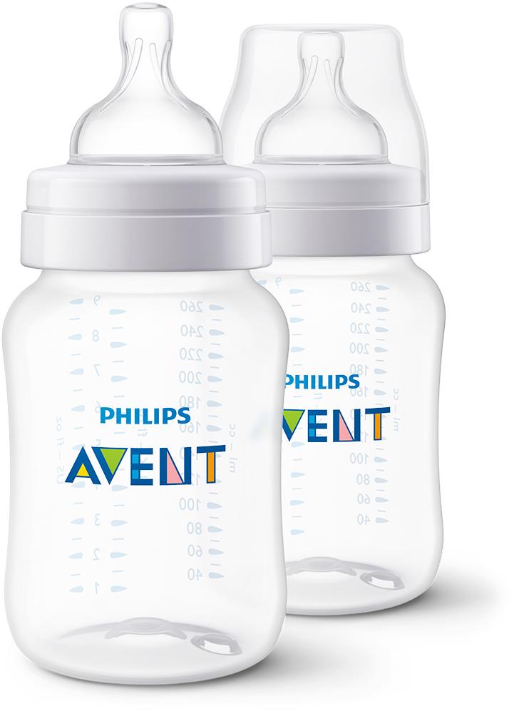 Philips AVENT SCY103/02 Fľaša Anti-colic, 260 ml, 1m+, 2 ks