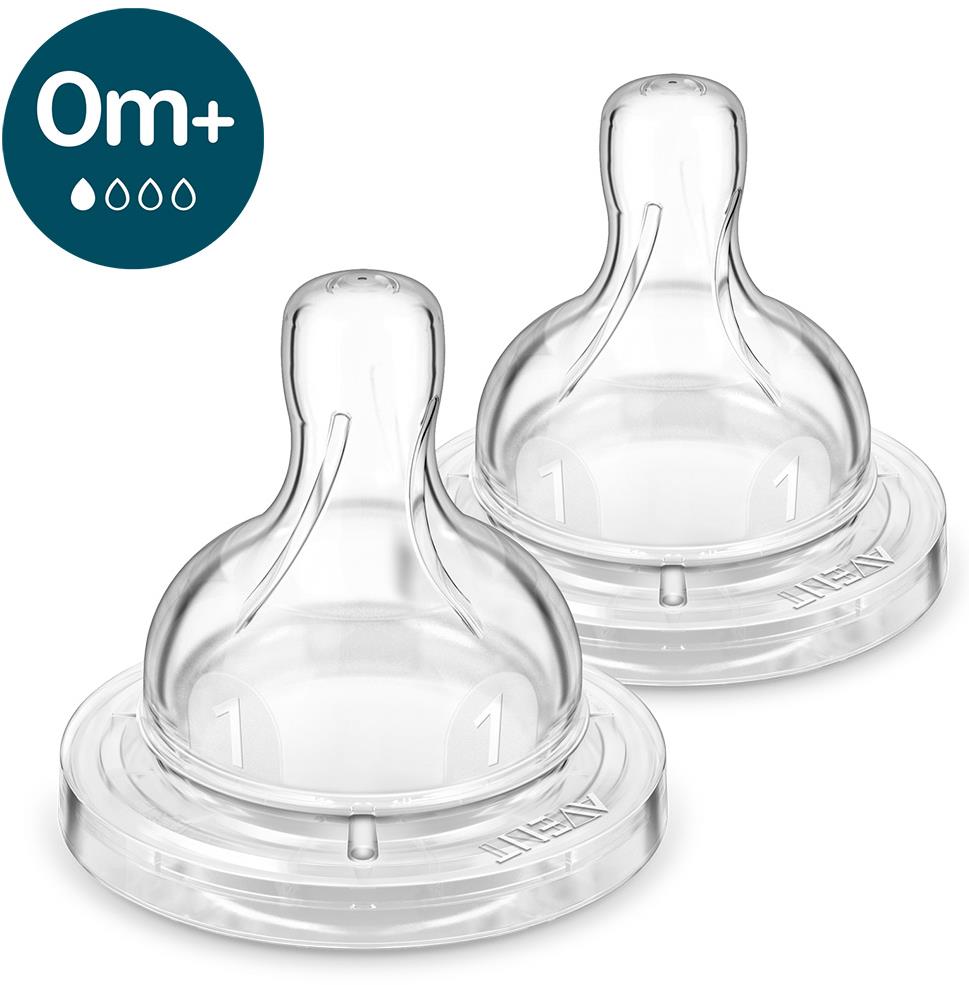 Philips AVENT SCY761/02 Cumlík Anti-colic, novorodenecký prietok 0m+, 2 ks