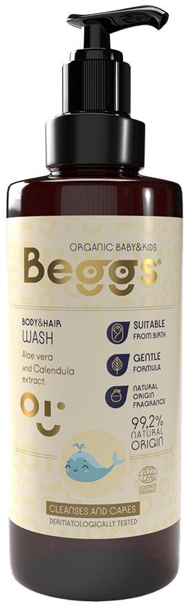 Beggs Detský sprchový gél na telo aj vlasy 200 ml