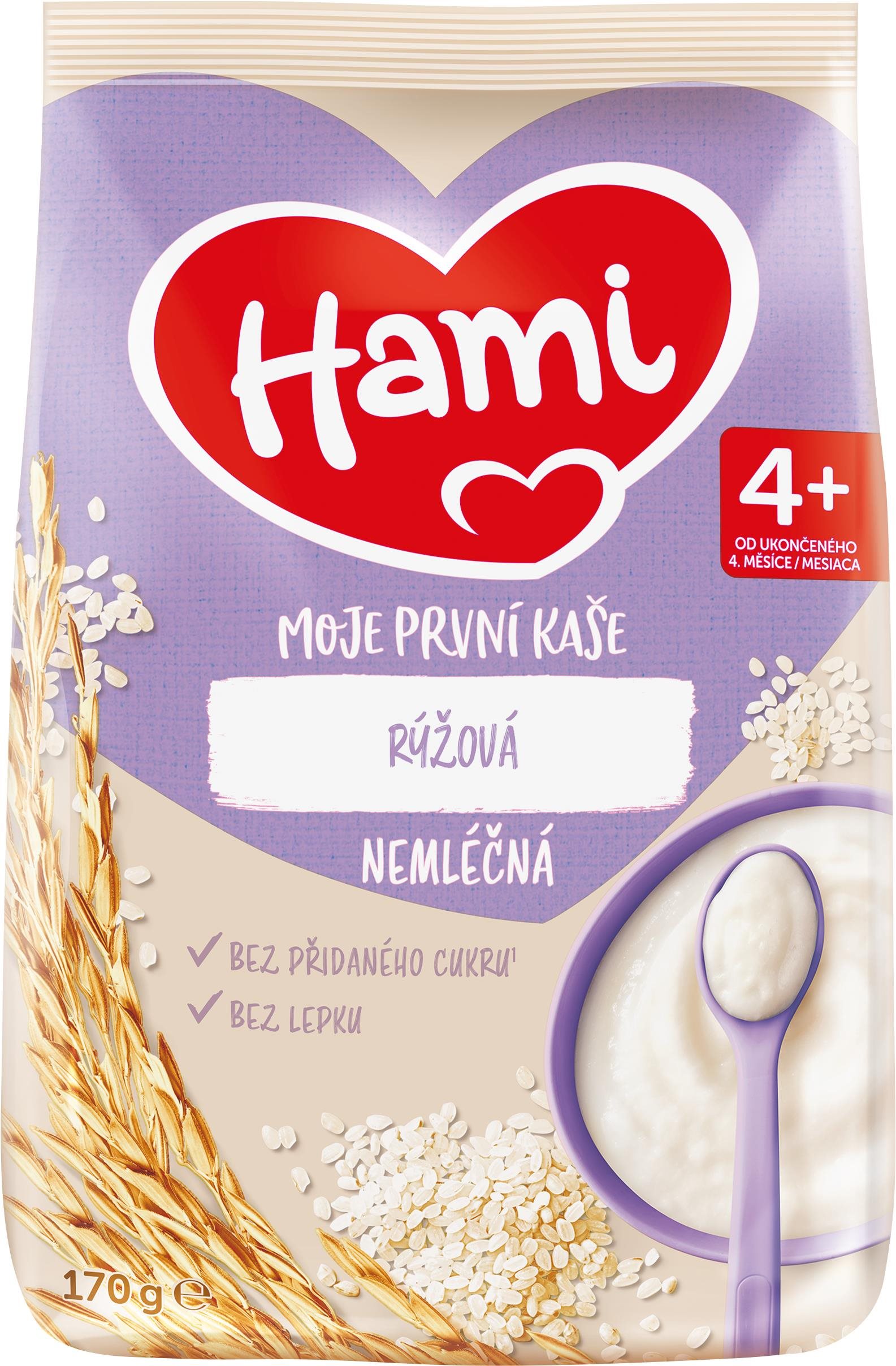 Hami Moja prvá kaša nemliečna ryžová 4+, 9× 170 g